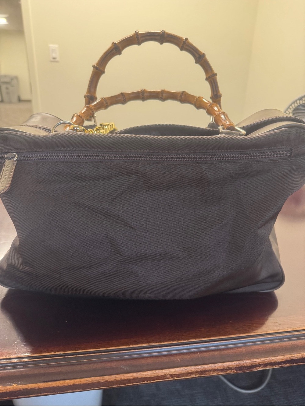 Gucci vintage Tom Ford Bamboo Classic Black Women's Tote with Bamboo Handles